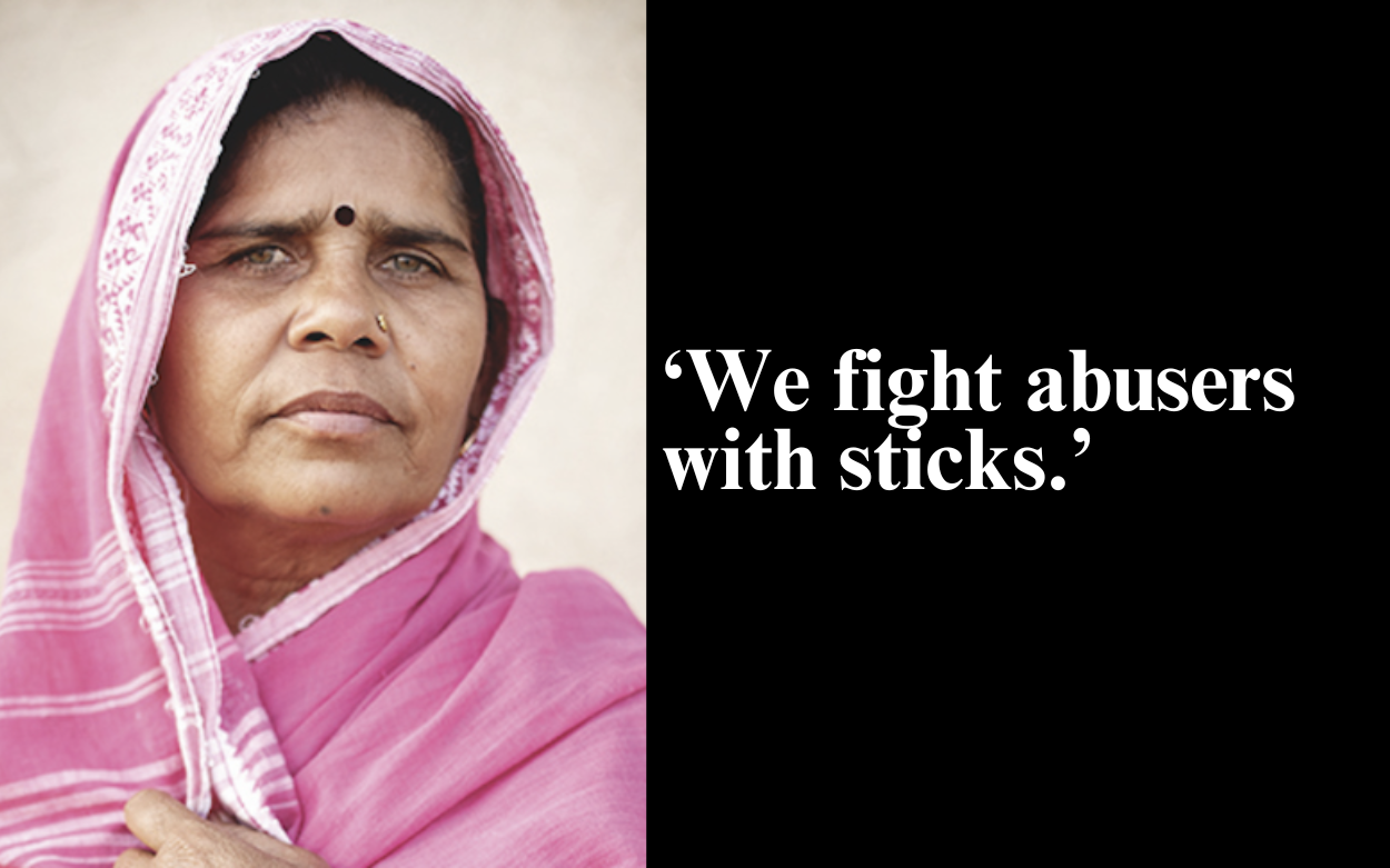 HE WAS BASHING HIS WIFE – WOMEN CAME WITH STICKS