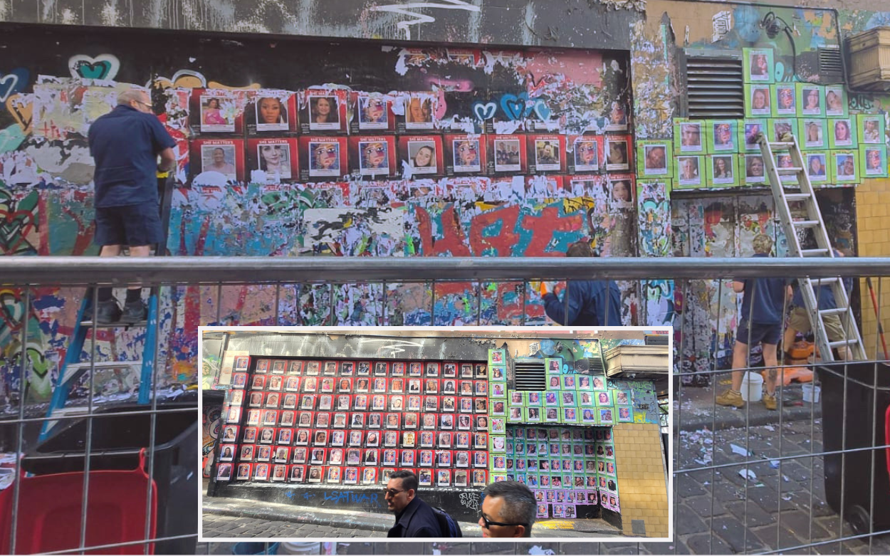 SHE MATTERS MURAL DESTROYED