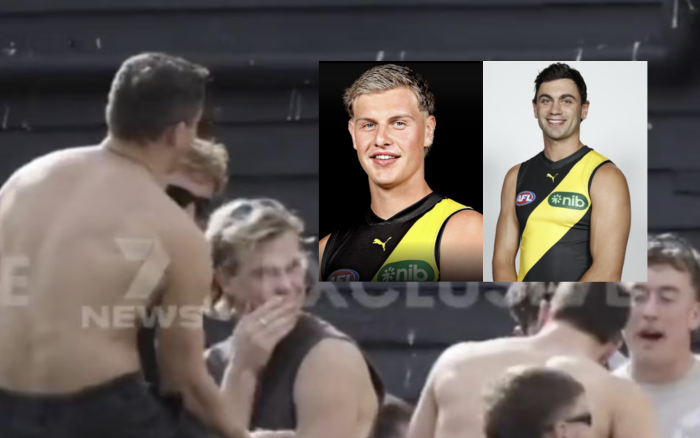 RICHMOND AFL PLAYERS MOCK SYDNEY SWANS SEX ASSAULT VICTIM
