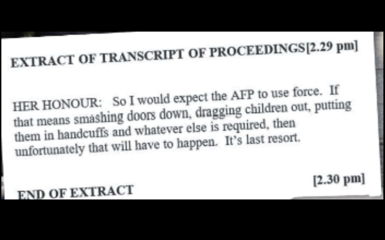 FAMILY COURT SAYS POLICE CAN HANDCUFF CHILD ABUSE VICTIMS